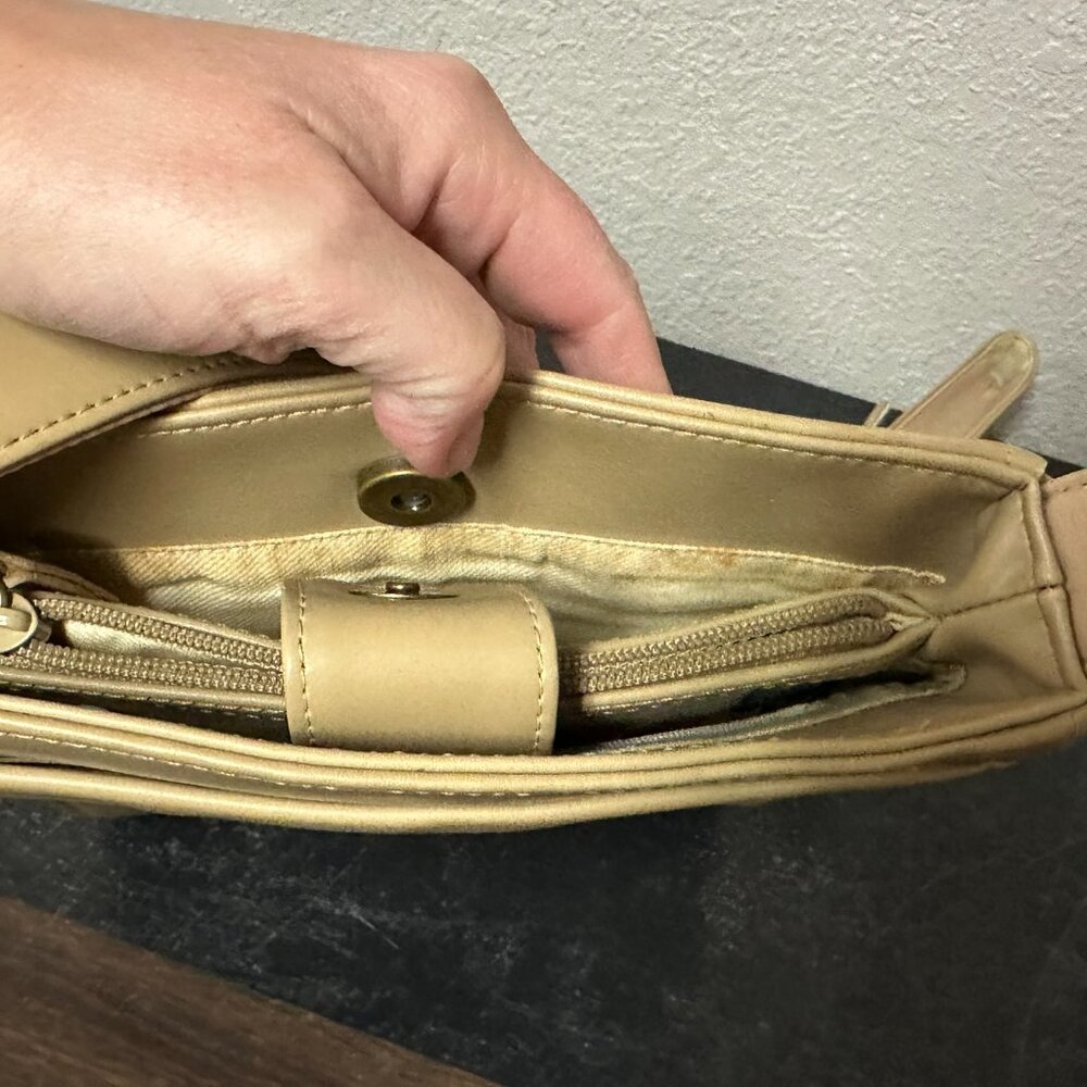 Nine West Creamy Leather Shoulder Bag - Picture 3 of 10